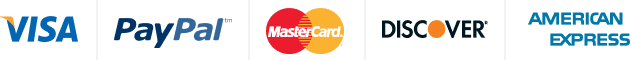 Accepted payment methods: Visa, PayPal, Mastercard, Discover, American Express