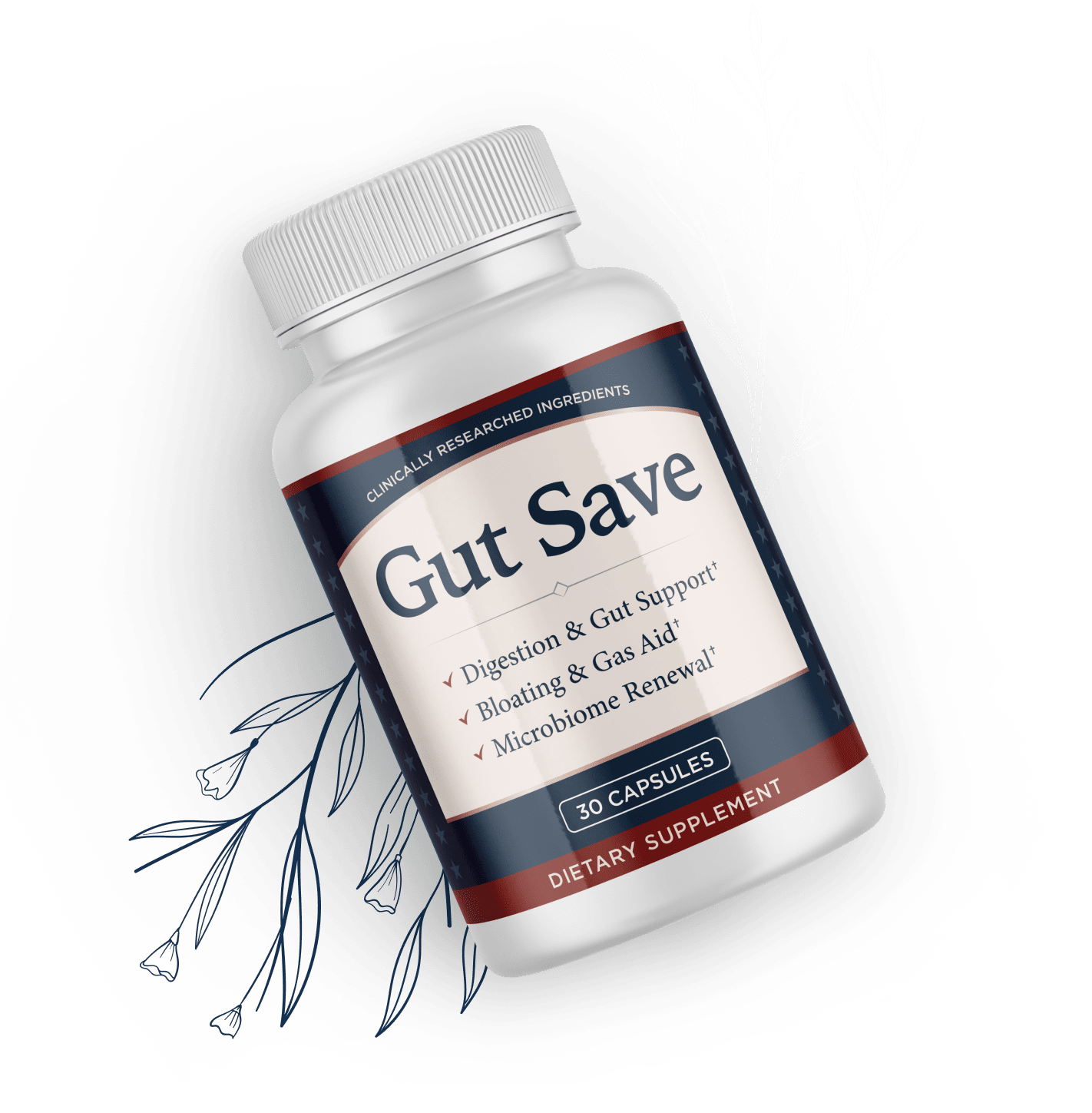 Gut Save dietary supplement bottle